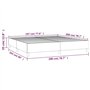 Cadre de lit sans matelas vert 200x200 cm tissu