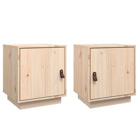vidaXL 2X Tables de Chevet Tables de Nuit Armoires de Chevet Armoires de Lit Meubles de Chambre à Coucher Intérieur 40x34x45 cm