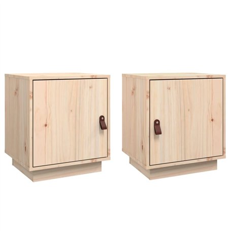 vidaXL 2X Tables de Chevet Tables de Nuit Armoires de Chevet Armoires de Lit Meubles de Chambre à Coucher Intérieur 40x34x45 cm
