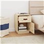 vidaXL Table de Chevet Table de Nuit Armoire de Chevet Armoire de Lit avec Rangement Chambre à Coucher Intérieur 40x34x55 cm Boi