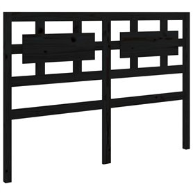 vidaXL Tête de Lit Accessoire de Lit Meuble de Chambre à Coucher Tête de Cadre de Lit Double Intérieur Noir 165