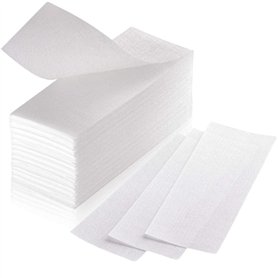 Bandes non tissées pour cire chaude et pâte à sucre – 150 bandes dépilatoires en polyester indéchirable pour tout type de cire s