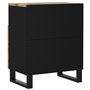 Comodino 50x33x62cm Legno Massello di Mango e Legno Multistrato