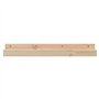 vidaXL 2X Étagères Murales Flottantes Suspendues Meuble de Rangement Chambre à Coucher Salle de Séjour 80x12x9 cm Bois de Pin Ma
