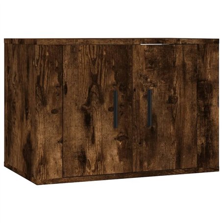 Meuble TV mural Chêne fumé 57x34