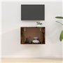 Meuble TV mural Chêne fumé 57x34,5x40 cm