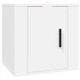 Meuble TV mural Blanc 40x34