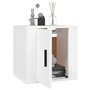 Meuble TV mural Blanc 40x34,5x40 cm