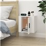 Meuble TV mural Blanc 40x34,5x40 cm