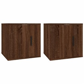 Meubles TV muraux 2 pcs Chêne marron 40x34