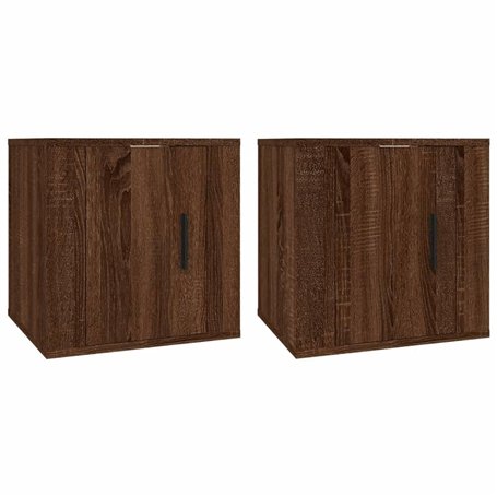 Meubles TV muraux 2 pcs Chêne marron 40x34