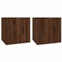Meubles TV muraux 2 pcs Chêne marron 40x34