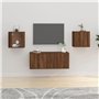 Meubles TV muraux 2 pcs Chêne marron 40x34,5x40 cm