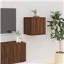 Meubles TV muraux 2 pcs Chêne marron 40x34,5x40 cm