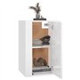 Meuble TV mural Blanc brillant 40x34,5x60 cm