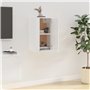 Meuble TV mural Blanc brillant 40x34,5x60 cm