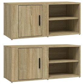 Meubles TV 2 pcs Chêne sonoma 80x31