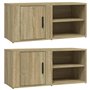 Meubles TV 2 pcs Chêne sonoma 80x31