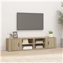 Meubles TV 2 pcs Chêne sonoma 80x31,5x36 cm Bois d'ingénierie