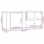Meubles TV 2 pcs Chêne sonoma 80x31,5x36 cm Bois d'ingénierie