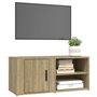 Meubles TV 2 pcs Chêne sonoma 80x31,5x36 cm Bois d'ingénierie