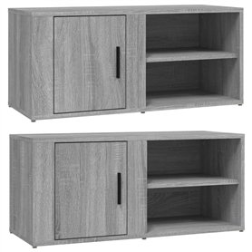 Meubles TV 2 pcs Sonoma gris 80x31