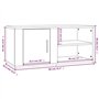 Meubles TV 2 pcs Sonoma gris 80x31,5x36 cm Bois d'ingénierie