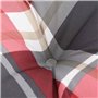 vidaXL Coussin de Palette Motif à Carreaux Rouge 70x40x12 cm Tissu