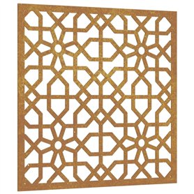vidaXL Décoration Murale Jardin 55x55 cm Acier corten Design mauresque