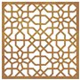 vidaXL Décoration Murale Jardin 55x55 cm Acier corten Design mauresque, décoration Murale extérieure, Art Mural de Jardin, décor