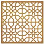 vidaXL Décoration Murale Jardin 55x55 cm Acier corten Design mauresque, décoration Murale extérieure, Art Mural de Jardin, décor
