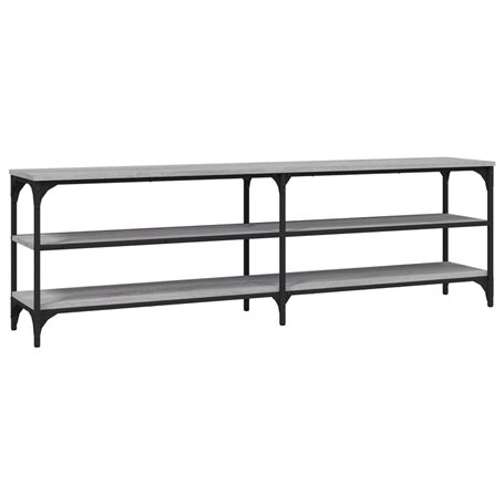 Revera Meuble TV Gris Sonoma 160 x 30 x 50 cm en bois multicouche