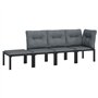 vidaXL Salon de Jardin 4 pcs