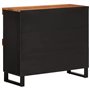 Credenza 85x33x75 cm in Legno Massello di Acacia