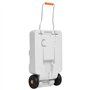 vidaXL Réservoir d'eau à roulettes pour Camping, Bidon d'eau Portable avec Poignée, Récipient à Eau de Voyage, Stockage d'eau To