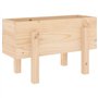 vidaXL Jardinière 62x30x38 cm Bois Massif de pin, jardinière d'extérieur, bac à Fleurs, bac à Pommes de Terre, jardinière de ter