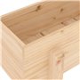 vidaXL Jardinière 62x30x38 cm Bois Massif de pin, jardinière d'extérieur, bac à Fleurs, bac à Pommes de Terre, jardinière de ter