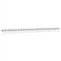 vidaXL Rail de Montage argenté 1 m Acier Inoxydable, Rail de Suspension, Rail de Montage pour Rideau à lamelles