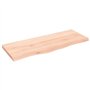 vidaXL Dessus de Table 100x40x(2-4) cm Bois de chêne Massif Non traité