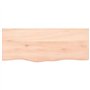 vidaXL Dessus de Table 100x40x(2-4) cm Bois de chêne Massif Non traité, Dessus de Table de Remplacement, Dessus de Table Basse, 