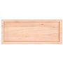vidaXL Dessus de Table 100x40x(2-4) cm Bois de chêne Massif Non traité, Dessus de Table de Remplacement, Dessus de Table Basse, 