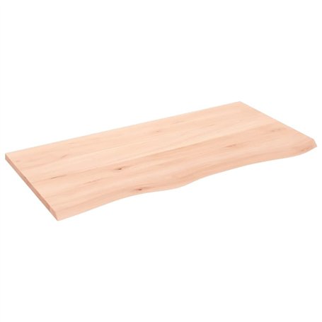 vidaXL Dessus de Table 100x50x2 cm Bois de chêne Massif Non traité