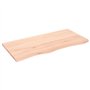 vidaXL Dessus de Table 100x50x2 cm Bois de chêne Massif Non traité