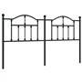 vidaXL Tête de lit métal Noir 160 cm
