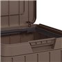 vidaXL Poubelle d'extérieur marron 38x38x65 cm PP