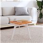 vidaXL Dessus de Table 40x40x2,5 cm carré Bois Massif de hêtre