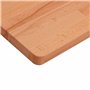 vidaXL Comptoir de Salle de Bain, Plan de Vasque, Dessus d'Armoire, Étagère de Toilette Intérieur, 80x40x2,5 cm Bois Massif de H