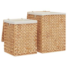 vidaXL Paniers à Linge 2 pcs hyacinthe d'eau