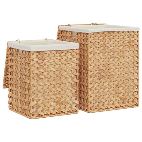 vidaXL Paniers à Linge 2 pcs hyacinthe d'eau