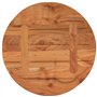 vidaXL Dessus de Table, Plateau de Table, Dessus de Table de Remplacement Salle de Séjour Intérieur, Ø60x3,8 cm Rond Bois Massif